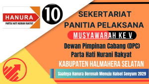 Waktu Dekat Muscab DPD Partai Hanura Halsel Digelar