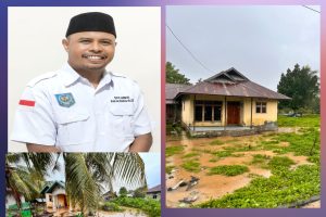 Cura Hujan Yang Deras, Desa Laiwui Dilanda Banjir, Pemdes Gerak Cepat