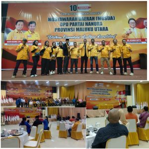 Basri Salama Kembali Terpilih Aklamasi sebagai Ketua DPD Hanura Malut Periode 2025-2030