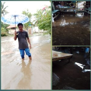 Banjir Rendam Dusun Kusuhijrah, Puluhan Rumah Terendam