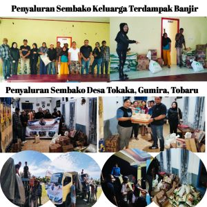 Group SOLID Salurkan Bantuan Sembako untuk Korban Banjir Wilayah Gane Halsel