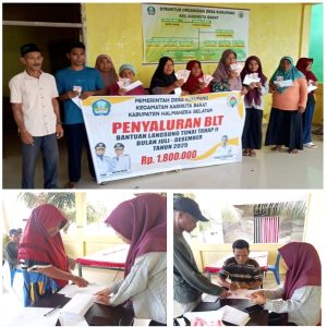 Pemdes Kakupang Salurkan BLT dan Insentif untuk Periode Juli–Desember 2025