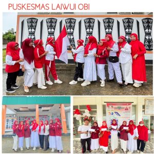 Puskesmas Laiwui Meriahkan HUT ke-80 RI dengan Semangat Nasionalisme