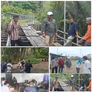 Plt Kadis PMD Halsel Tinjau Langsung Pengelolaan Dana Desa