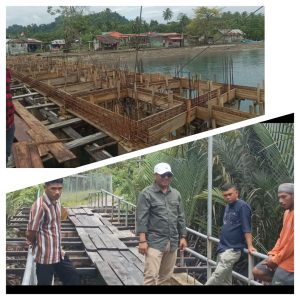 Temuan Pembangunan Mangkrak, Kadis PMD Halsel Sidak Desa Samo