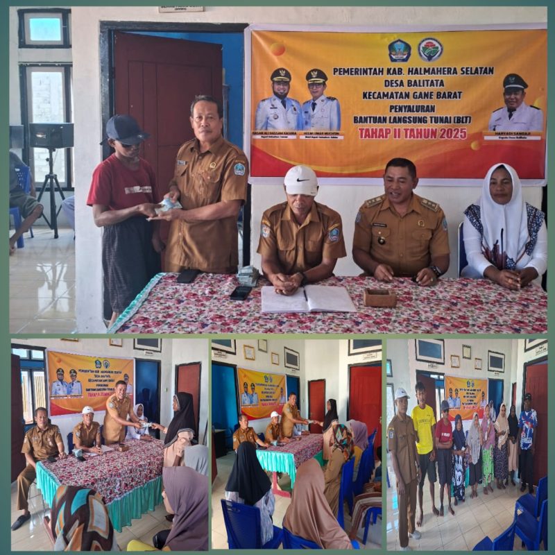 Pemdes Balitata Salurkan BLT dan Insentif untuk Periode Juli–Desember 2025